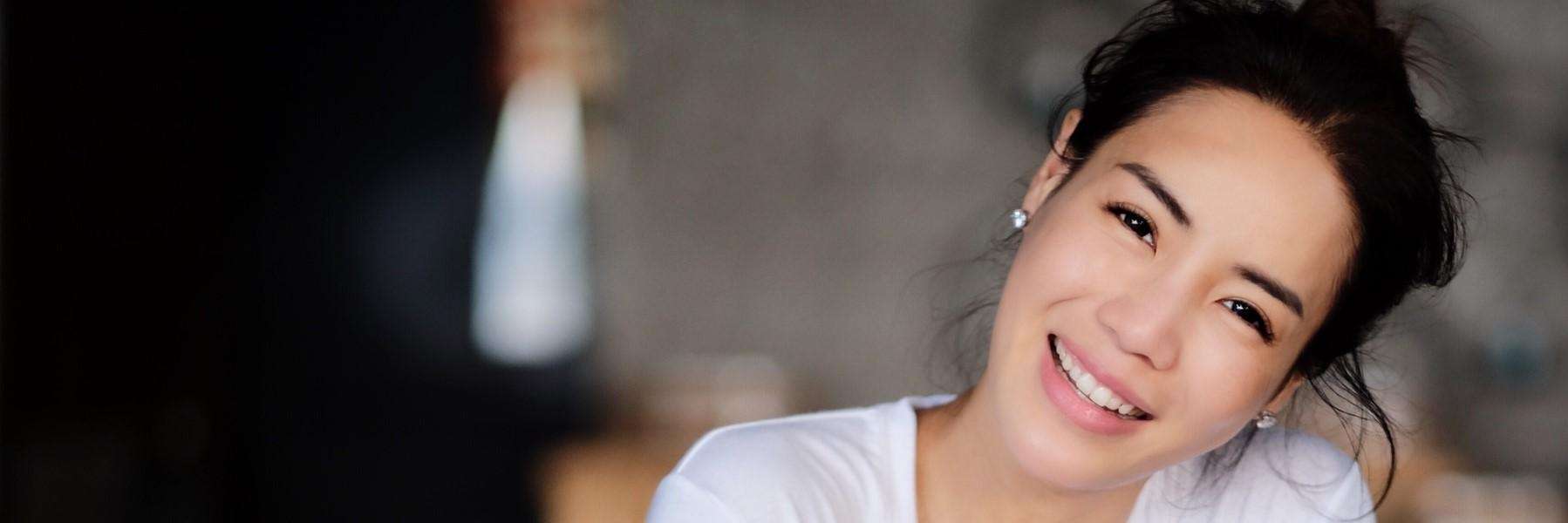 woman with beautiful smile